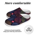 thumbnail image 6 of KLL Colorful Shells Pattern Adult Unisex Cozy Slippers,Fuzzy Slip-on Slippers TPR Sole Slippers Comfort Plush Home Footwear for Indoor & Outdoor-8, 6 of 7
