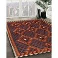 thumbnail image 2 of Ahgly Company Indoor Round Contemporary Chestnut Brown Oriental Area Rugs, 3' Round, 2 of 6