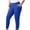 Blue, variant on gbyLJF Plus Size Pants for Women Solid Color Elasitic Waist Long Pants with Pockets Casual Leggings Yoga Pant L-5XL