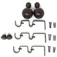 thumbnail image 2 of Urbanest Steel Ball Manhattan 1" 5/8" Double Drapery Curtain Window Rod Set - 84" to 120", Bronze, 2 of 3