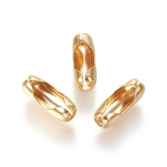 5pc 304 Stainless Steel Ball Chain Connectors Golden 11x4mm Fit for 3.2mm ball chain