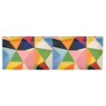 thumbnail image 6 of Yayeee Kitchen Valance Rod Pocket 54" x 18" Living Room Window Curtain, Minimalist Triangles, 6 of 6