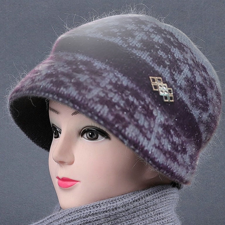 Womens Winter Beanie Hat Warm Knitted Slouchy Wool Hats Cap  display picture 1