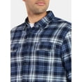 thumbnail image 4 of George Men's & Big Men's Relaxed Fit Double Pocket Flannel Shirt, Sizes XS-3XLT, 4 of 5