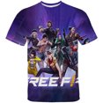 thumbnail image 3 of Ropa de verano para hombre, camisetas con estampado 3D de Free Fire, camisetas de moda para hombre y mujer, camisetas casuales transpirables, camisetas sueltas, camisetas, 3 of 5