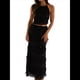 thumbnail image 1 of Conjunto de 2 Piezas de Falda Larga Y2K para Mujer, con Top Corto de Encaje Sin Espalda y Falda Larga, Vestido de Playa. Negro M, 1 of 10