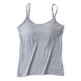 thumbnail image 3 of URMAGIC Teen and Women's modal Camisole with Shelf Bra and Adjustable Strap, 3 of 8