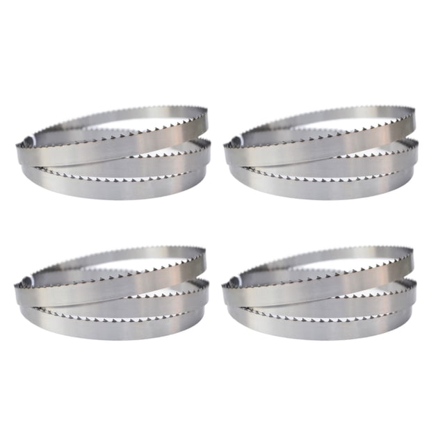 4 hojas de sierra de cinta de 2000x16x0,5mm, 79 "x 0,63" x 0,02 ", 4 hojas de sierra TPI, hojas de sierra de cinta for alimentos for cortar carne y pescado congelado, 4 Uds.