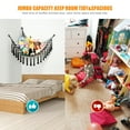 thumbnail image 2 of LUCKDEER Kids Hanging Stuffed Animal Storage Holder Corner Mount with 10 LED Bulbs, Black, 2 of 8