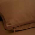 thumbnail image 4 of A1HC Set of 2 Luxurious Soft Velvet Throw Pillow Covers Only, 20"x20", Burnt Caramel, Decorative Cushion Covers with Hidden YKK Zipper for Sofa or Bed, 4 of 7