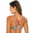 thumbnail image 3 of RELLECIGA Women's Push Up Bikini Top Twist Front Underwire Bathing Suit, 3 of 7