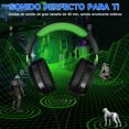 thumbnail image 2 of Audífonos Gamer SZC Auriculares Diadema con Micrófono Luz LED con cable de 3.5 mm Negro y verde, 2 of 8