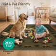 thumbnail image 4 of ODIKA 8'x10' Ultra-Soft Area Rug, Large Southwestern Wildlife Distressed Frame Livingroom Neutral None Washable, Bare feet friendly, Silk-Touch for Bedroom, Under Sectional, 4 of 7