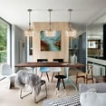 thumbnail image 2 of Claxy 3-Light Brushed Nickel Pendant Light with Dome Clear Glass Shade, 2 of 7