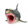 thumbnail image 2 of Modelo de tiburón prehistórico de juguete Megalodon flotando en el agua, 2 of 2