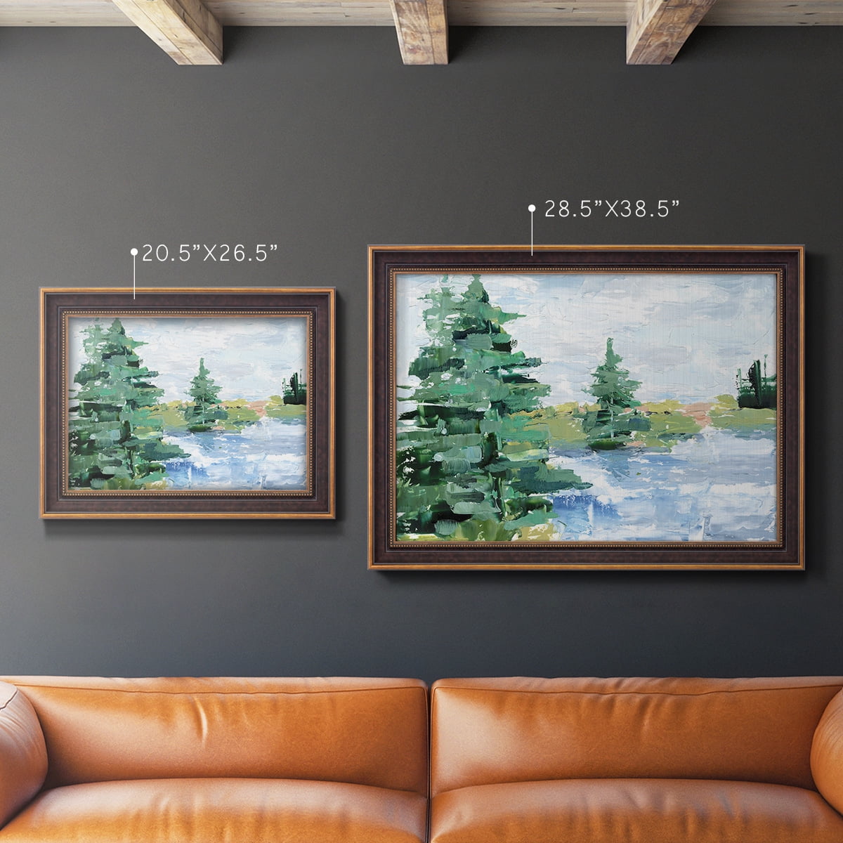 Evergreen Lake I Premium Framed Canvas- Ready to Hang