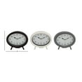 thumbnail image 4 of DecMode 7" Black Metal Clock, Set of 3, 4 of 7