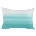 thumbnail image 2 of Aqua White Ombre King Size Pillow Cover, Pillowcase Protectors with Zipper, Breathable Decorative Throw Pillow Case Cover, Chic Modern Funny Abstract Striped Art Pillow Shams for Couch Sofa 20x36Inch, 2 of 8