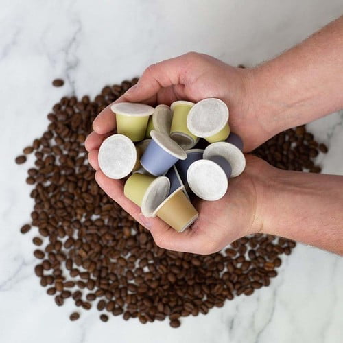Coffeeway Hazelnut Flavoured Fully Compostable Coffee Pods, 10 pods per pack, British Import (Pack of 3)