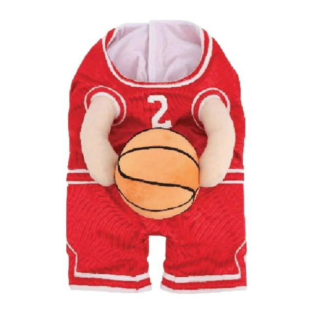 Disfraz de jugador de baloncesto para perro Methold traje divertido y llamativo color Rojo