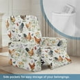thumbnail image 3 of Kuiaobaty Chicken Butterfly Flower Reclining Sofa Slipcover Stain Resistant Recliner Chair Cover Large Reclining Slipcover Soft Recliner Couch Cover with Elastic Bottom for Pets, 3 of 8