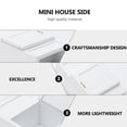 thumbnail image 3 of OULII Mini House Adornment Refrigerator Model White Synthetic Material 1Pack Movable Door, 3 of 8