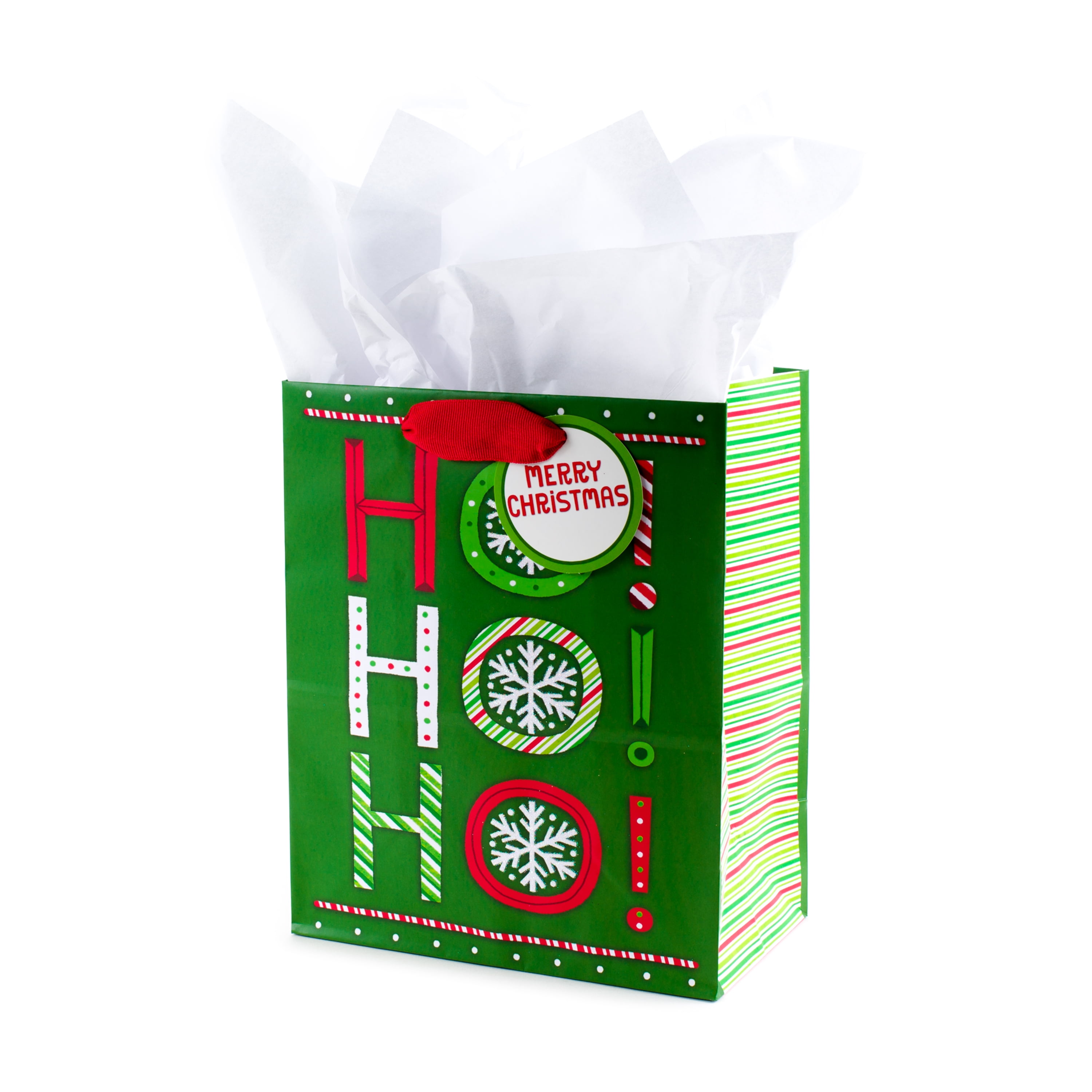 Hallmark Medium Christmas Gift Bag with Tissue Paper (Ho Ho Ho