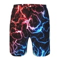 thumbnail image 3 of Fotbe Red And Blue Lightning Trajes de Baño Estampados para Hombre, Shorts de Verano de Secado Rápido, Ropa de Playa, Bañadores-3X-Large, 3 of 6