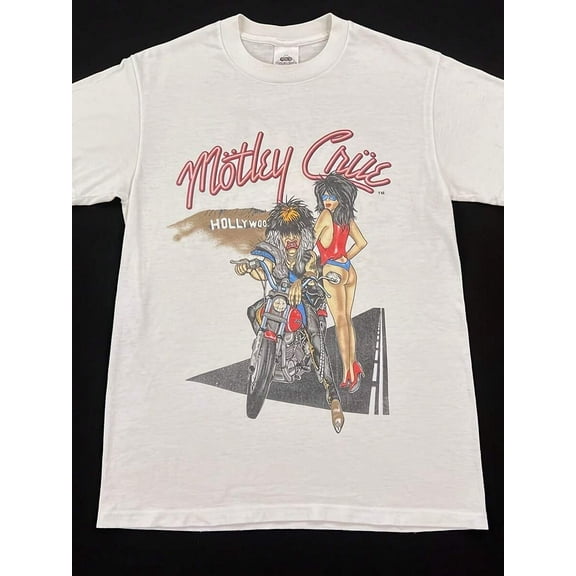 Vintage 80s MOTLEY CRUE Girls Girls Girls Allister Fiend  1987 Tour Concert T Shirt