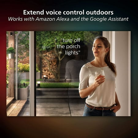 Philips - Hue Lily Outdoor Spotlight Basekit (3-pack) - White and Color Ambiance