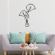 thumbnail image 3 of Escultura de pared con arte floral y vegetal, decoración de pared artesanal para café de interior Calla Lily, 3 of 7