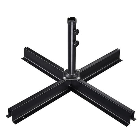 - Yescom Patio Umbrella Stand Cross Base Outdoor Offset Umbrella Metal Frame