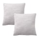 thumbnail image 1 of Fundas de almohada de 45 x 45 cm, paquete de 2 fundas de almohada decorativas cuadradas a rayas, 1 of 5