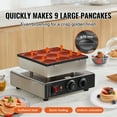 thumbnail image 2 of KFFKFF Pancake Machine, 9-Unit 76mm Dorayaki Cooking Device, 850W Electric Mini Pancake Maker, Durable Non-stick Stainless Surface, Adjustable Temperature & Timer, Ideal for Restaurants & Home Use, 2 of 9