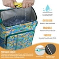 thumbnail image 2 of Underwater Themed Cooler Backpack - 20L Leakproof Insulated Backpack for Men & Women, Lightweight Beach Cooler with Cartoon Turtles & Coral Reef Print, Holds 26 Cans, 2 of 6