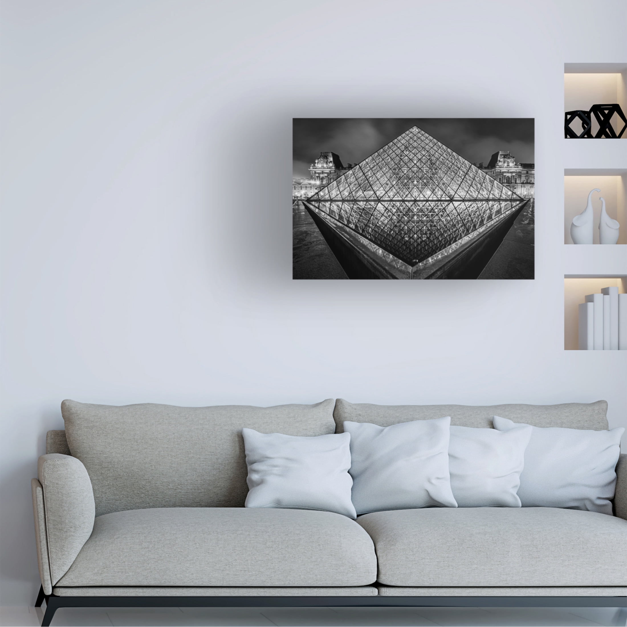 Trademark Fine Art Kobi Benmoshe Luovre Paris Canvas Wall Art