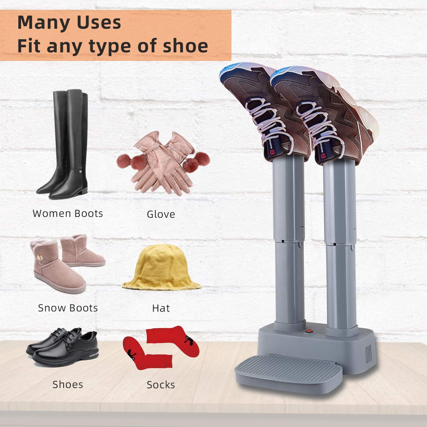 Noiseless Electric Shoe/Boot/Glove Dryer&Warmer Moisture Remover 