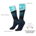 thumbnail image 5 of Bingfone Compression Socks for Women and Men Long Socks for Running Athletic Cycling Nurse-Undersea Shark, 5 of 8