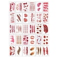thumbnail image 1 of Pegatinas de piel de Halloween, pegatinas de piel de heridas, simulación de piel, cicatriz de piel, cuchillo de simulación, pegatina de piel impermeable, 30 piezas, 1 of 2