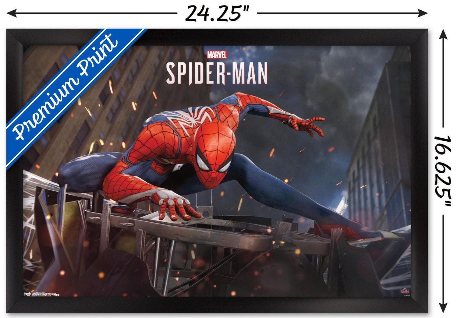 Marvel Comics - Spider-Man - Action Wall Poster, 22.375" x 34"