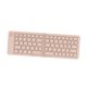 thumbnail image 4 of Teclado de computadora, escritura silenciosa eficiente, recargable, 68 teclas, teclado plegable para teléfono inteligente Rosa, 4 of 8