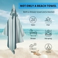 thumbnail image 4 of GZHJMY Beach Towel for Women Girls, Blue Landscape with Silhouettes of Trees Bath Towel, Oversized Lightweight Sport Towel, 31x51 Inch, 4 of 7