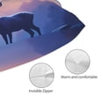 thumbnail image 3 of Fotbe Night Sky Elk Funda de Almohada Decorativa Estilo Occidental, Lujo en Algodón, Fundas para Almohadas King, Cojín Estampado para Decoración del Hogar-14"x20", 3 of 6