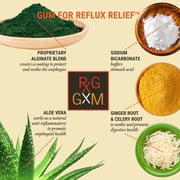 Reflux Gourmet Tropical Soothe Gum Alginate Therapy Sodium Bicarbonate Gum for Acid Reflux، Oral، Cognitive، and Digestive Support، Natural with Ginger، Celeriac، Aloe، Sugar Free، Gluten Free، Vegan