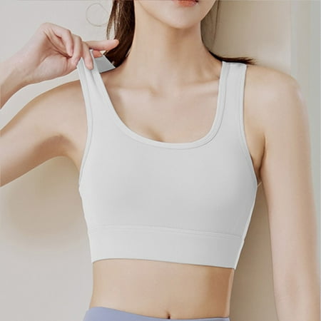 

TIANEK Breasted Back Running Fitness Yoga High Strength Shock-Proof Beauty Back Sports Underwear Front Closure Bras for Women Clearance