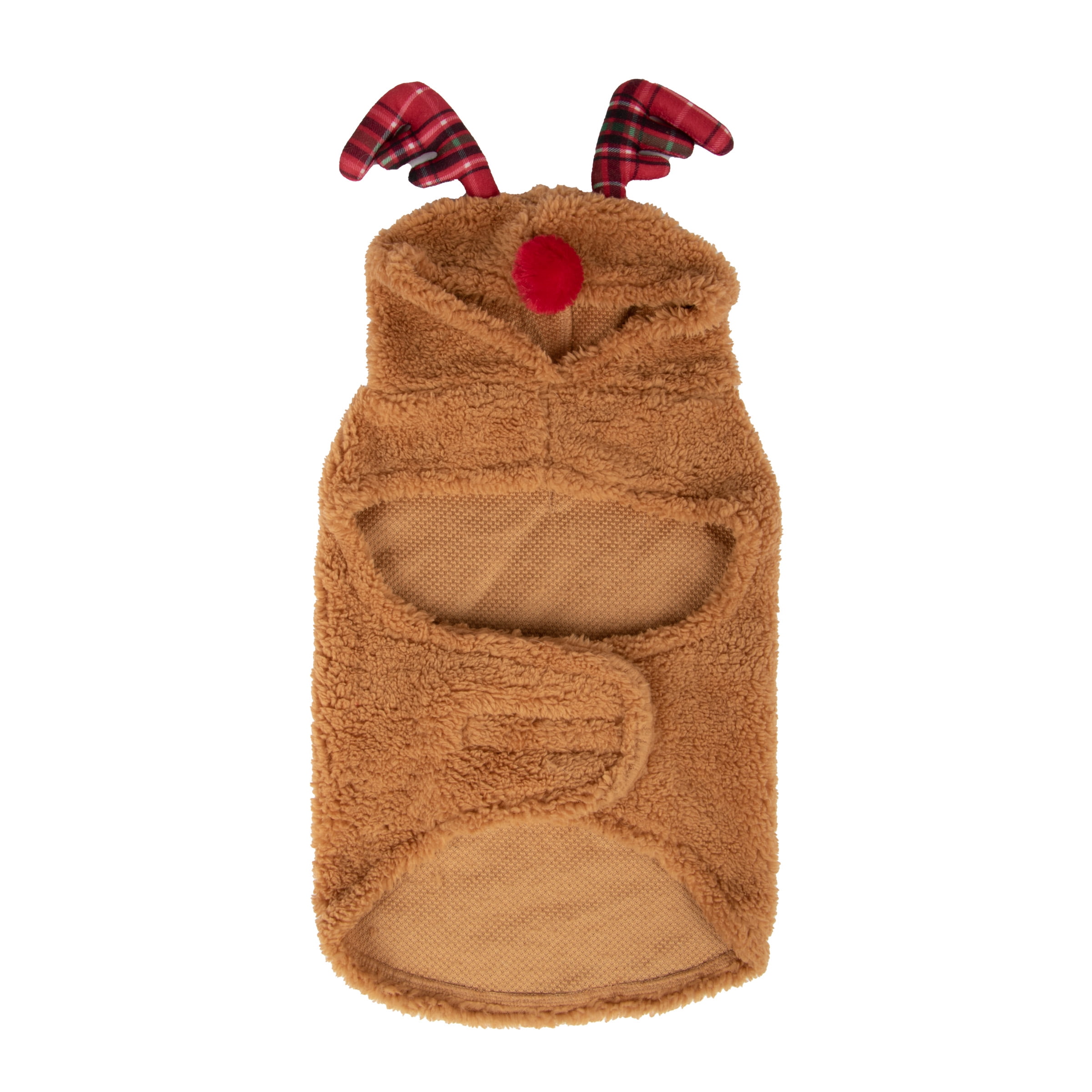 Vibrant Life, Holiday Dog Clothes, Reindeer Dog Hoodie, Tan, M