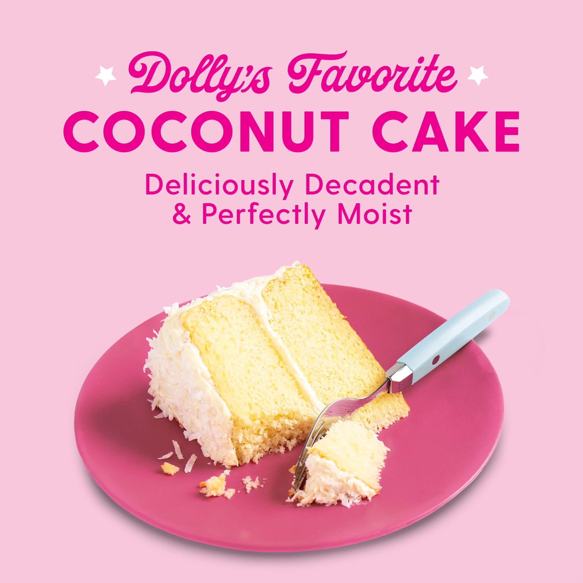 Duncan Hines Dolly Parton's Favorite Coconut Flavored Cake Mix, 18 oz