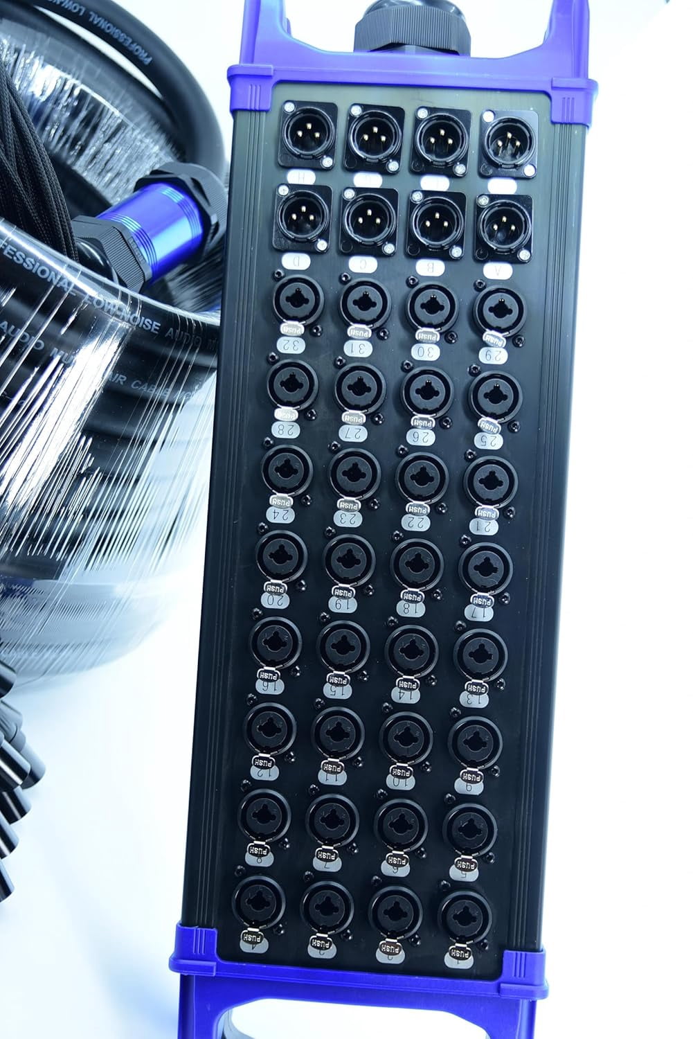 Arklove 32 Send Female 8 Return Male 40-Channel Low Profil XLR 1/4" TRS Send Sub Combo Splitter Snake Cable