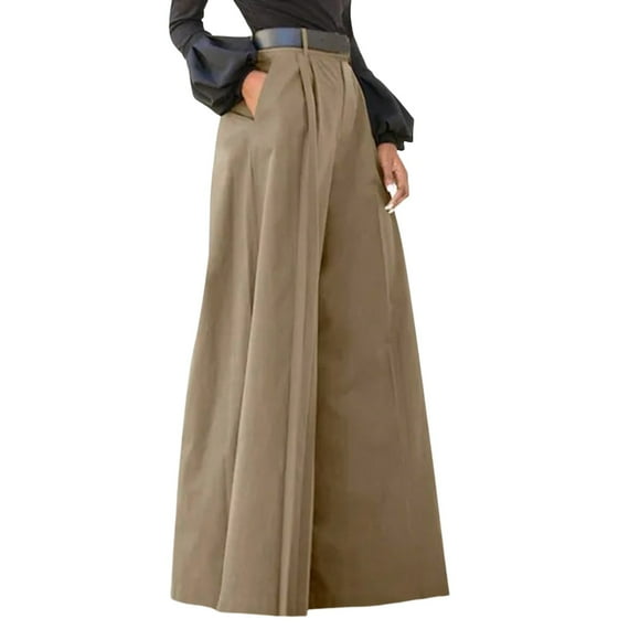 Ketyyh-chn99 Ladies Casual Pants Cargo Palazzo Trousers Pants Womens Dress Pants for Women Khaki,XL