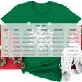 thumbnail image 5 of Fancifize Women's Christmas Graphic T Shirts Crewneck Short Sleeve Xmas Print Tee Cute Trendy Holiday Tops,Green, 5 of 5